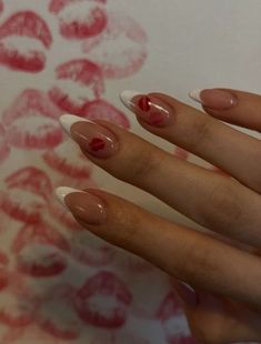 45Valentine’s Day Acrylic Nails to Impress Your Loved One Polygel Nail Inspiration, Sabrina Carpenter Concert Nail Ideas, Nail Inspo For Concert, Nail Ideas Concert, Nail Inspo Sabrina Carpenter, Sabrina Carpenter Concert Nails, Calm Nail Designs, Nail Ideas For Concert, Short And Sweet Nails Sabrina