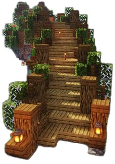 Minecraft Cave House Design, Minecraft Hillside Base, Minecraft Stairway Up Mountain, Tree House Designs Minecraft, Minecraft House Mountainside, Minecraft Natural Staircase, Birch Wood House Minecraft, Stairs Ideas Minecraft, Minecraft Dragon Stables