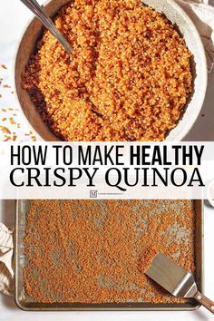 how to make healthy crispy quinoa is an easy and delicious side dish