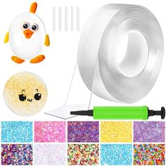 the sprinkles are being used to make this craft kit for children's crafts