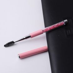 Category: Mascara Brush/Comb Pink Eyelash Brush, Bling Makeup Brush Set, Mascara Brush, Nail Tools, Makeup Accessories, Tool Set, Nail Stickers, Comb, Nail Care