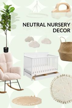 neutral nursery decor for the baby's room is featured in this post - it - yourself image