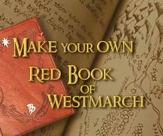 a red book with the words make your own red book of westmargh on it