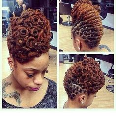 French Roll, Afrikaanse Mode, Updo Styles, Hair Done, Hair Locks