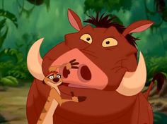 the lion and the mouse from disney's animated movie