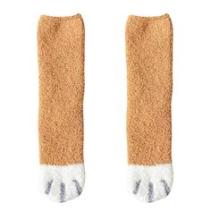 Wrapped in warmth and rich in comfort, our Animal Cartoon Fleece Socks are the perfect way to cozily enjoy the cold winter! These cozy socks boast a thickness that will keep your feet warm all winter, a middle tube height for a comfy fit, and a cotton and polyester blend to ensure maximum softness. DETAILSThickness: Thick (Winter)Socks Tube Height: Middle TubeMaterial: Cotton, Polyester Paw Cartoon, Fuzzy Cat, Paws Socks, Chat Kawaii, Fleece Socks, Winter Cat, Paw Pattern, Style Kawaii, Söt Katt