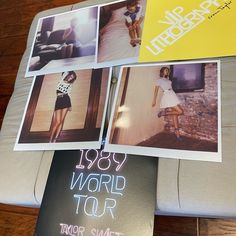 TAYLOR SWIFT 1989 World Tour VIP lithographs Taylor Swift 1989 Tour, 1989 Tour, World Tour, Polaroid Film