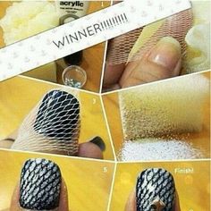 27 Nail Hacks For The Perfect DIY Manicure Fishnet Nails, Cute Easy Nail Designs, Diy Nails Easy, Nailart Tutorial, Cute Simple Nails, Nail Art At Home, Nail Art Designs Diy, Simple Nail Art Designs