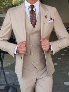 We are providing the Best Quality Mens suit, jackets, coats, velvet robes, tweed suits. we are specialist of making suits for wedding and for grooms and grooms men. we are happily accept orders in bulk for groomsmen and wedding party. The weight of this item is around 1000 -1200 grams. NOTE:- --------------- SLIGHT VARIATION IN COLOR IS POSSIBLE DUE TO DIFFERENT SCREENING AND PHOTOGRAPHIC RESOLUTIONS. Feel free to ask anything, we are here to help you. You can select your size according to US si Beige Suits For Men, Groomsmen Tuxedos, Groom Suits, Beige Suits, Pants Gift, Wedding Suits Groom, Groom Tuxedo, Fashion Suits For Men, Groom Wear