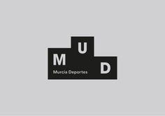 the logo for murcia deportes, which is designed to look like three blocks