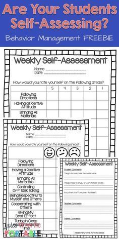 a poster with text that says are your students self - assessing? and an image of the