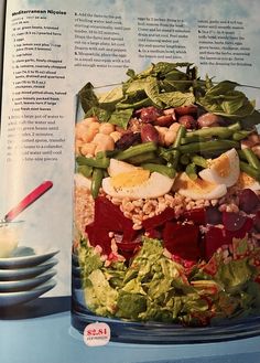 an image of a salad in a magazine