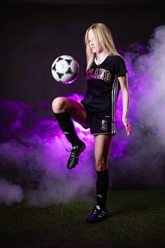 Posed Soccer Pictures, Football Banner Poses, Media Day Poses Soccer Goalkeeper, Soccer Senior Photos Boys, Soccer Sports Photography, Soccer Studio Photography, Dramatic Sports Photography