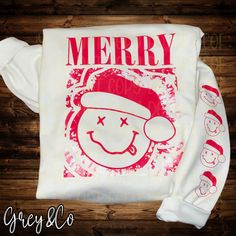 Preppy Christmas Sweatshirt, Preppy Christmas Gifts, Preppy Christmas Outfit, Christmas Sweatshirt Ideas, Pink Tye Dye, Christmas Fits, Preppy Christmas, Christmas Sweatshirts, Retro Christmas