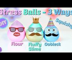 We have 3 FUN ways to make Squishy Stress Balls: Fluffy Slime Stress Balls (the SQUISHIEST!), Oobleck Stress Balls (VERY SQUISHY) & Flour Stress Balls (SO SOFT)!... Diy Stressball, Fluffy Slime Recipe, Empty Water Bottle, Sensory Crafts, Diy Ombre, Scout Ideas, Processing Disorder, Fluffy Slime