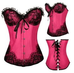 Hot Pink Corset, Authentic Corsets, Best Corset, Lace Up Corset, Pink Corset, Waist Training Corset