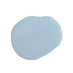 an oval blue substance on a white background