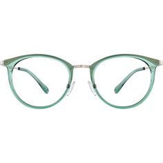 Give your look a warm touch with soft neutrals. These round glasses feature TR90 rims with a glossy finish in the following colors: taupe (translucent brownish gray) and green. The bridge and flexible temple arms are metal with a shiny finish. This is a wide eyeglasses. | Zenni Women's Round Prescription Eyeglasses Green Mixed Dianne Keaton, Round Eyeglasses Frames, Diamond Face Shape, Sweet Clothes, Rim Design, Zenni Optical, Coastal Grandmother, Round Glasses, Round Eyeglasses