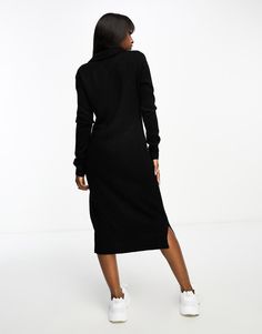 Dresses by Threadbare In knit to win knit V-neck Long sleeves Side slit Regular fit Midi Sweater Dress, Cocktail Dress Formal, Winter Party Dress, Sweater Dress Midi, Long Sleeve Floral Dress, Satin Slip Dress, Knit Midi, Active Wear Leggings, Petite Maternity