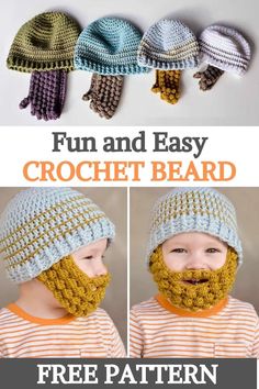 the crochet pattern for this hat is easy to make and looks great on children