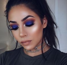 Makeup Cantik, Maquillage On Fleek, Blue Makeup Looks, Jaclyn Hill Palette, Jaclyn Hill, Bold Makeup