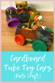 cardboard tube toy cars for kids to make