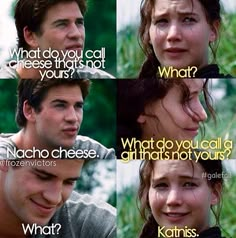 the twilight saga movie scene with two people talking to each other and one person saying what do you call cheese that's not yours?