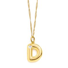 Add a touch of personalized sparkle to your everyday style with our Bubble Letter Initial Necklace. Each necklace features a charming bubble letter pendant, customizable with your chosen initial, perfectly paired with an elegant crystal heart embedded within the design. Crafted to shine, this piece is a timeless accessory that makes a fabulous gift or a special treat for yourself. Ideal for layering or wearing solo! Music Rings, Xoxo Jewelry, Food Rings, Bubble Letter, Dog Ring, Bubble Letters, Nature Ring, Cat Ring, Initial Necklace Gold