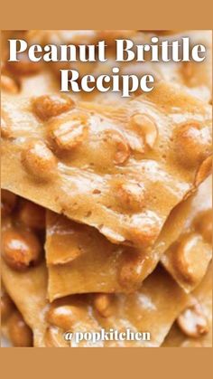 the cover of peanut brittle recipe