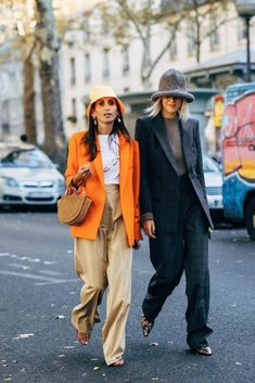 Linda Tol, Orange Blazer, Leandra Medine, Street Style Outfits Men, Street Style Trends, Cheap Womens Clothing, Trendy Clothes, Fashion Weeks, Street Style Inspiration