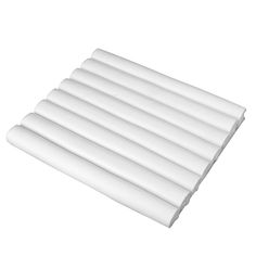 white foam rollers are stacked on top of each other in the shape of a rectangle