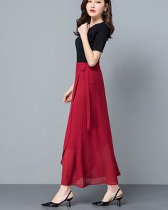 * A high-end midi skirt with wide hem, very cool. * Made of quality pearl chiffon, very smooth and comfortable. * Material: 100% polyester * Size: True to US size, US 0-US 20 are available, you can let us know your usual size and height in your order. * Shipping: Free shipping Processing time : 5-7 Business days Delivery time : 7-20 Business days Tracking number available If you need rush order or expedited shipping, please let us know, thanks. Chic A-line Lined Maxi Skirt, Chic A-line Maxi Skirt With Lining, Chic A-line Maxi Skirt With Relaxed Fit, Chic A-line Flowy Maxi Dress, Spring Long Pleated Draped Skirt, Spring Pleated Long Draped Skirt, Elegant Draped Midi Skirt With Lining, Elegant Midi-length Lined Draped Skirt, Elegant Midi Length Draped Skirt With Lining