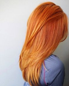 Red Orange Hair, Hair Colorful, Hair Color Orange, Hairstyle Trends, Copper Hair Color, Long Red Hair, Ombré Hair