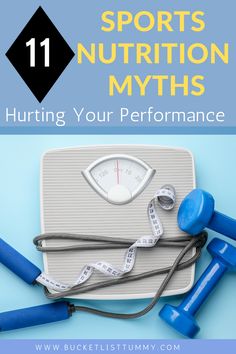 These sports nutrition myths are hurting your performance and recovery. Learn the truth from a sports registered dietitian! #sportsnutrition #preworkoutnutrition #postworkoutnutrition Health Myths, Healthy Living Motivation, Workout Supplements, Healthy Lifestyle Tips