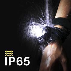 a person's hand with water on it and the words ipx4 above them