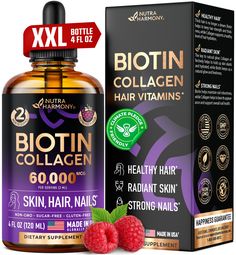 PRICES MAY VARY. Biotin and Collagen Drops – Our hair, skin & nails supplement is formulated with 20,000mcg of vitamin B7 and 40,000 mcg of liquid collagen per serving for quicker and better results. We have combined these two potent ingredients in our formula to help improve the appearance of your hair, skin, and nails. Radiant Hair with Biotin Elixir — liquid Biotin supplement is expertly crafted to elevate hair's vitality. It nurtures hair from within, enhancing its overall appearance and imb Hair Growth Drops, Hair And Skin Vitamins, Biotin Supplement, Vitamins For Hair, Liquid Collagen, Biotin Hair Growth, Low Estrogen Symptoms, Vitamin B7, Nails Healthy