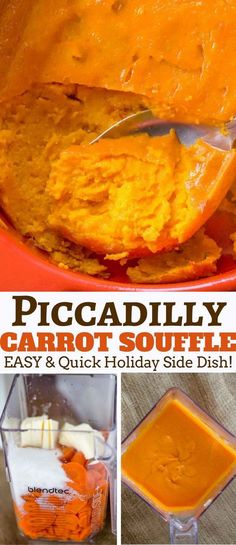 Piccadilly Cafeteria's Legendary Carrot Soufflé Copycat is made with sweet and fluffy with amazing flavor and the perfect addition to your holiday menu. #holidays #recipe #carrot #souffle #easy dinnerthendessert.com