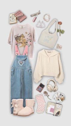 Sanrio Outfit Aesthetic, Soft Cottagecore Outfits, Sanrio Outfits, 80s Inspired Outfits, Pink Cottagecore, Preformance Outfits, Bright Fashion