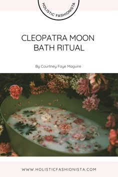 Spiritual Cleansing Bath Ritual, Herbs For Baths, Cleopatra Bath Recipe, Fertility Bath Ritual, Period Bath Soak, Goddess Bath Ritual, Goddess Bath Recipes, New Moon Bath Ritual, Full Moon Bath Ritual