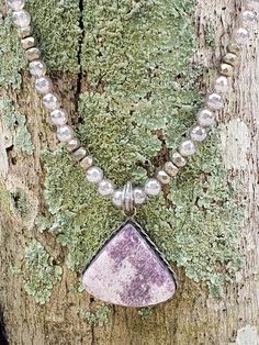 Excited to share the latest addition to my #etsy shop: Lepidolite Sterling Silver Pendant Necklace - Agate and Pyrite Gemstone Necklace - Purple Stone Pendant Necklace - Choker Necklace https://etsy.me/2Bg8rU3 #no #women #silver #sterlingsilver #oxidizedsilver #925silv Stone Pendant Necklace, Purple Stones, Sterling Silver Necklace Pendants, Silver Pendant Necklace