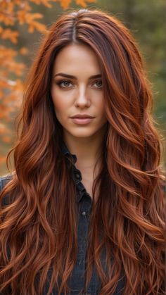 Redhead Fall Hair Color, 2024 Fall Red Hair, Red Hair On Fair Skin, Hair For Warm Skin Tone, Red Hair Warm Skin Tone, Warm Autumn Hair Color, Fall Copper Hair, Fall Red Hair, Fall Hair Highlights