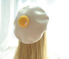 Cat Ear Beret, Cottagecore Hat, Harajuku Fashion Kawaii, Kawaii Hat, Beret Style, Cute Egg