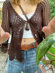 70s Outfits Crochet, Festival Outfits Aesthetic Vintage, 70s Crochet Clothes, 70s Crochet Outfit, Fall Hippy Outfits, Fall Crochet Outfits, Whimsigoth Fashion Summer, 70s Inspo Outfits, Fall Crochet Ideas Clothes