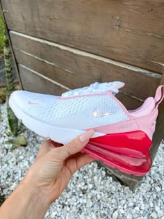 Nike Air Max 270 Women Pink, Size 5 Shoes Woman, Air Shoes Nike, Nike Air Jordans Hot Pink, Nike Air Max 270 Pink And White, Coolest Nike Shoes, Nike Shoes For Girls Kids, Cute Nike Air Shoes, Girls Shoes Teenage Nike