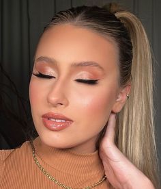 Round Face Makeup, Formal Makeup, Fancy Makeup, Nude Makeup, Make Beauty, Photo Makeup, Pink Makeup, Dress Makeup, Makeup Pictures