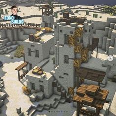 Minecraft Sandstone Buildings, Minecraft Port Town, Minecraft Fossils, Minecraft Temple, Desert Village, Minecraft Kingdom, Minecraft Idea