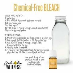 chemical free bleach Young Living Lemon, Clean Baking, Diy Kosmetik, Young Living Oils, It Goes On