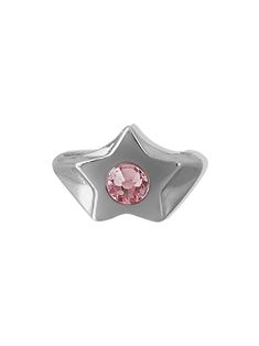 Shoot for the stars, then wear them on your hands. Meet the 'ASTRO' signet ring - featuring a meticulously cut star and hand-set crystal, this piece is bound to become a treasured accessory in your jewelry collection! Available in baby pink, baby blue, and clear.  Measurements: Fits ring sizes 5-8 Adjustable Materials: Alt Jewelry, Pink Rings, Star Accessories, Rings Cute, Shoot For The Stars, Classy Jewelry, Pink Jewelry, Funky Jewelry, Creating Jewelry