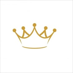 a gold crown on a white background