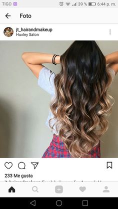 Hair Color Dark On Bottom Light On Top Reverse Ombre, Natural Ombre Hair Brunette, Long Hair Ombre, Dark Ombre Hair, Brunette Hair With Highlights, Monat Hair, Brown Hair Balayage, Brown Blonde Hair, Ombre Hair Color